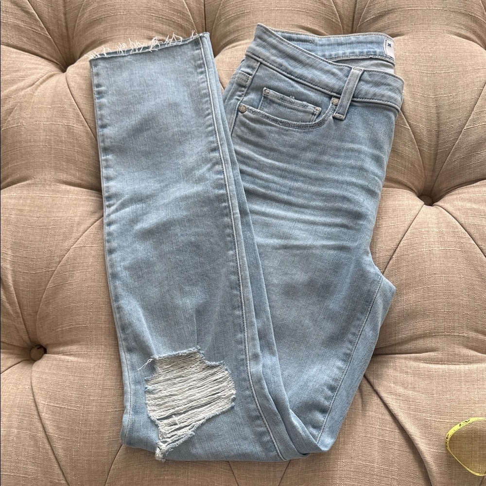 PAIGE Sky Blue Ankle Jeans for Women - Picture 9 of 11